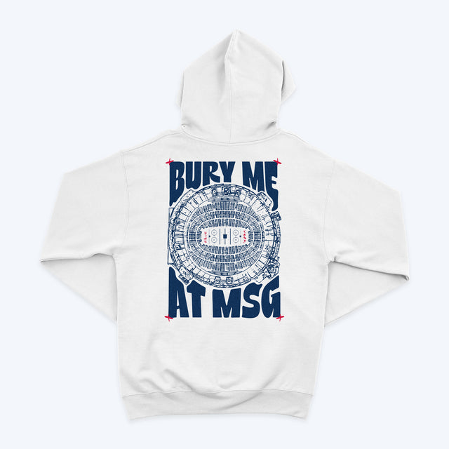 Bury Me at MSG • Casual Hoodie (White)