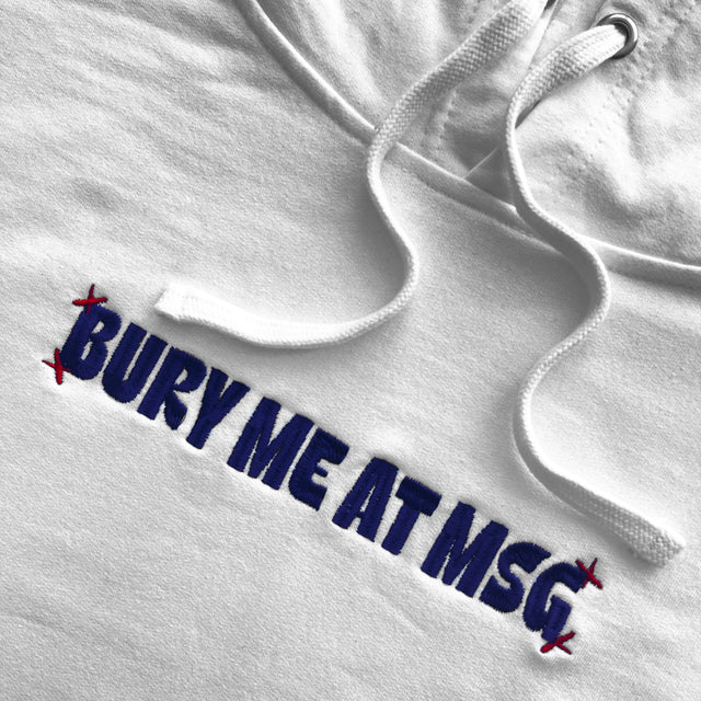 Bury Me at MSG • Casual Hoodie (White)