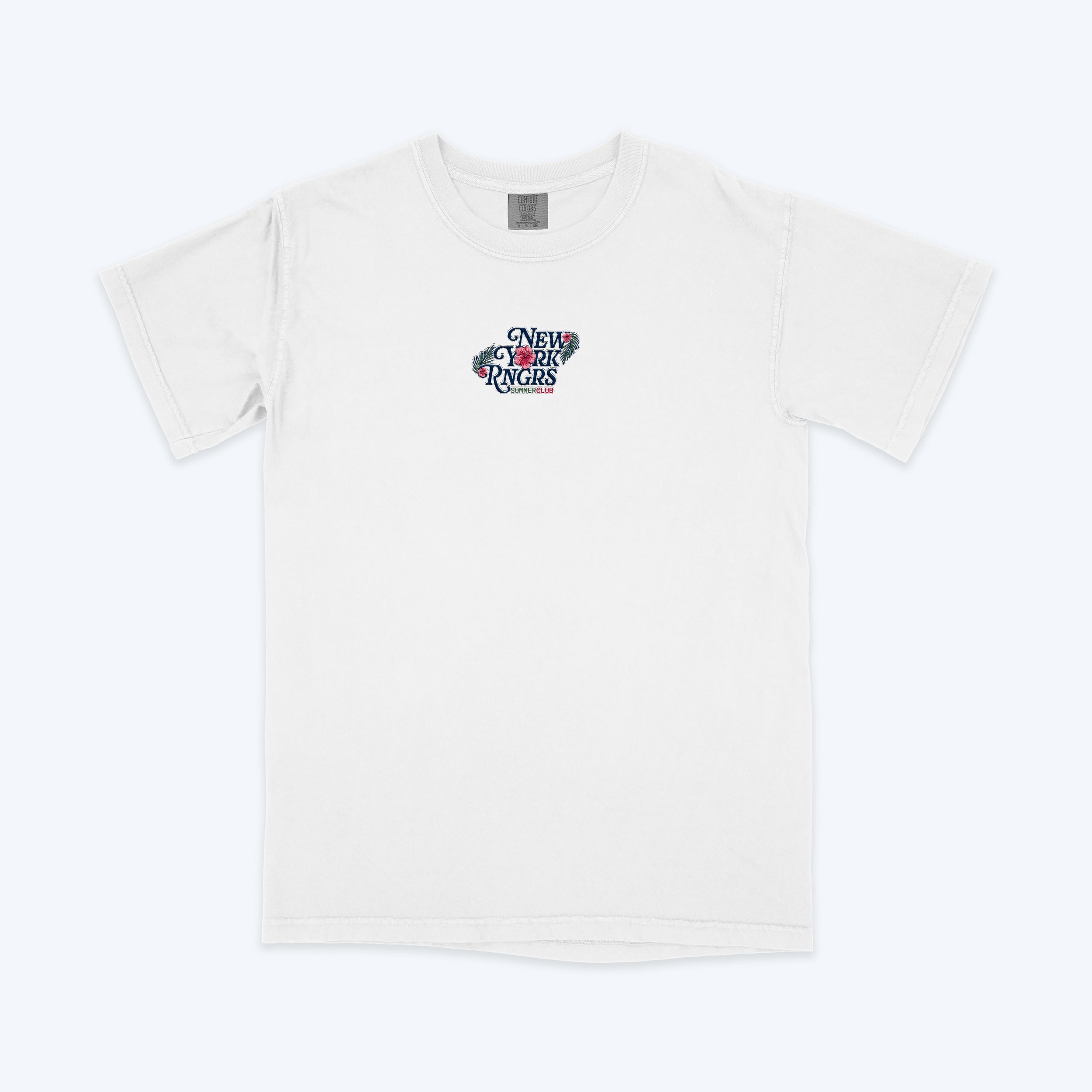 NYR Summer Club Embroidered Tee White Blue York