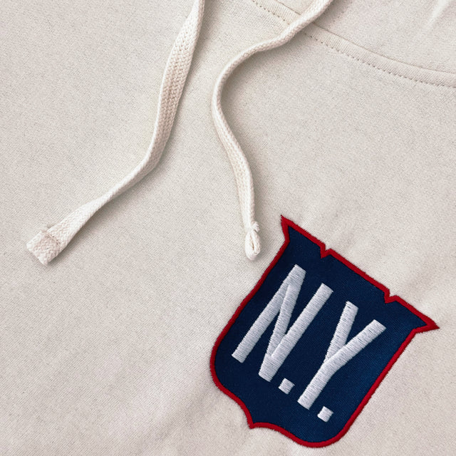 NY Shield • Casual Hoodie (Cream)