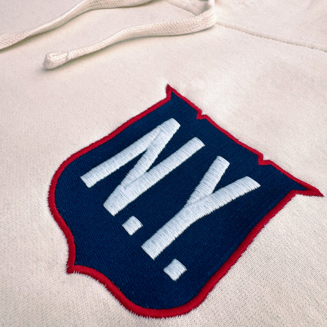 NY Shield • Casual Hoodie (Cream)