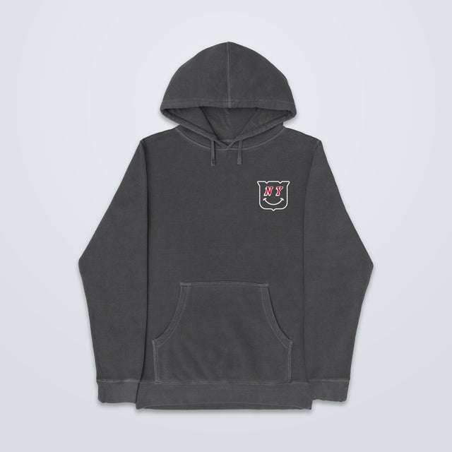 NY Smile • Premium Hoodie (Steel)