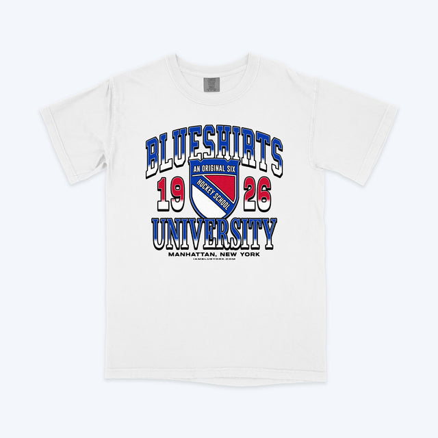 Blueshirts University • Tee (White)