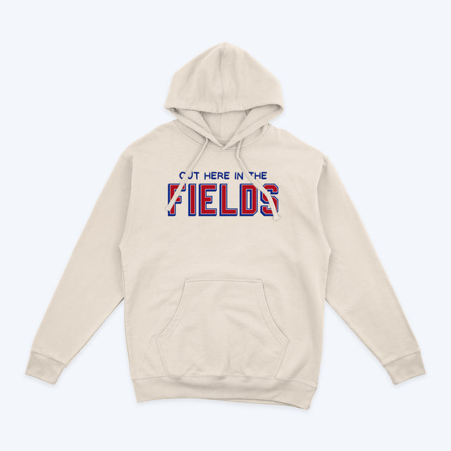 Out Here In The Fields • Casual Hoodie (Cream)
