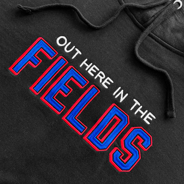Out Here In The Fields • Casual Hoodie (Black)