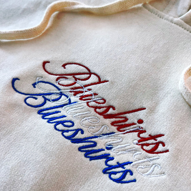 Blueshirts Script • Casual Hoodie (Cream)
