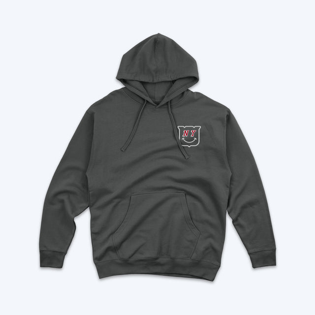 NY Smile • Premium Hoodie (Steel)