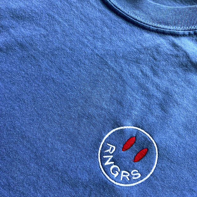 RNGRS :) • Embroidered Tee (Blue)