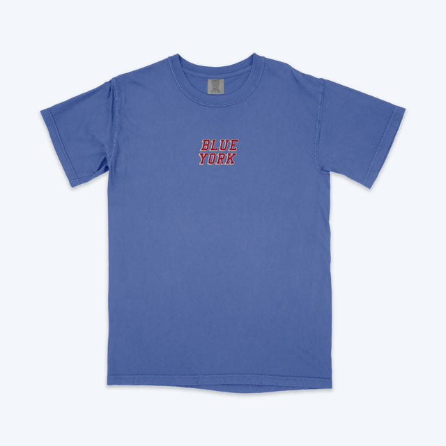 Blue York • Embroidered Tee (Blue)