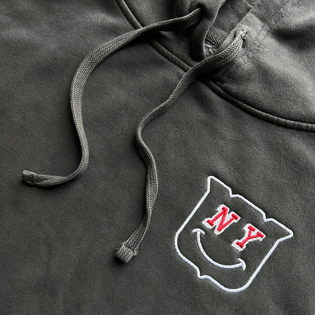 NY Smile • Premium Hoodie (Steel)