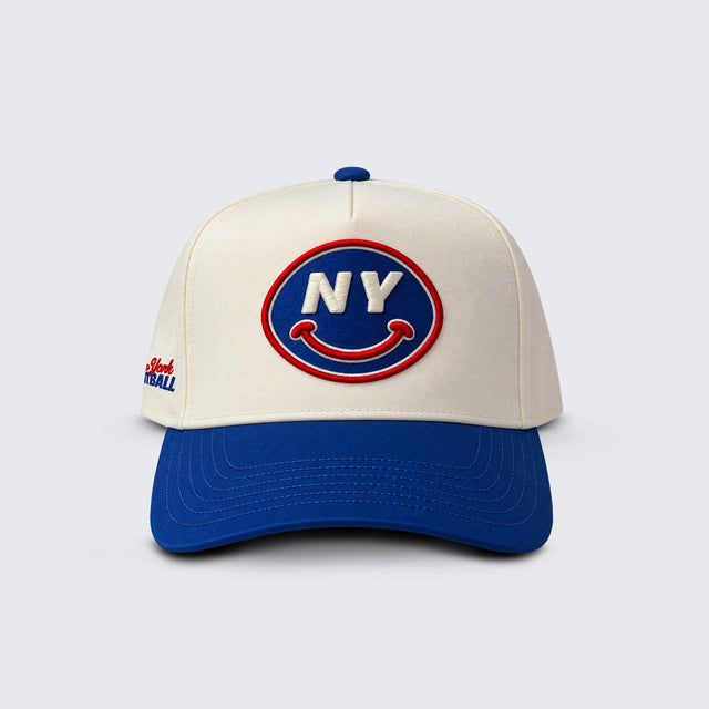 NY Football Smile • Snapback (Royal+Cream)