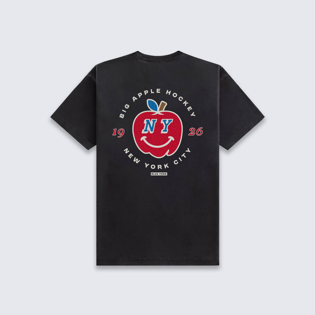 NY Apple Smile • Tee (Black)