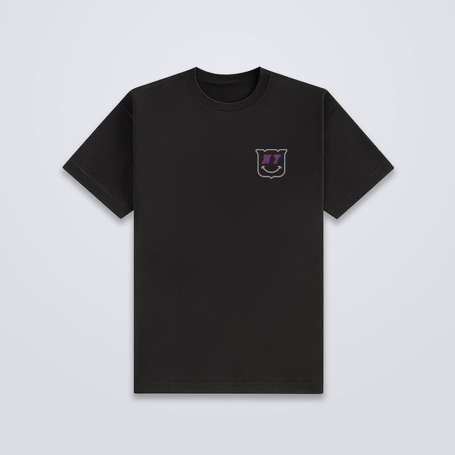 NY Smile • Embroidered Tee (Black)