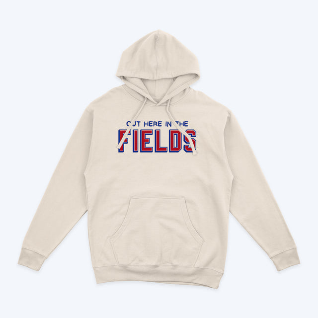 Out Here In The Fields • Casual Hoodie (Cream)