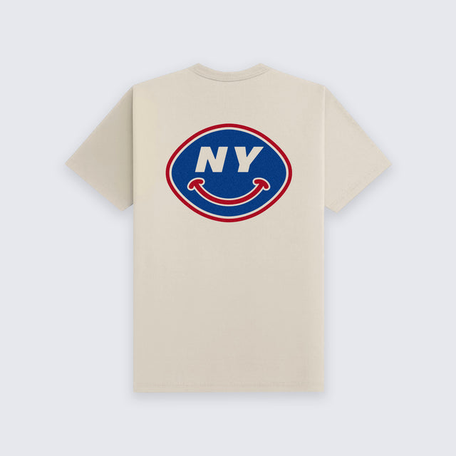 NYG Football Smile • Tee (Cream)