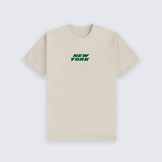 NYJ Football Smile • Tee (Cream)
