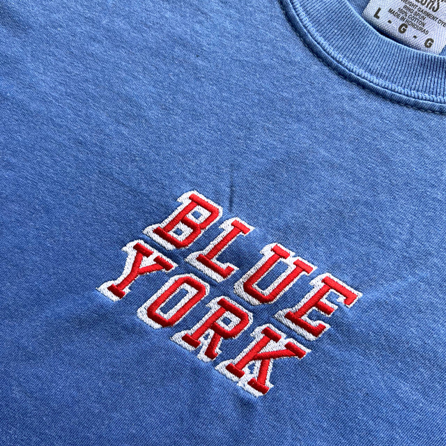Blue York • Embroidered Tee (Blue)