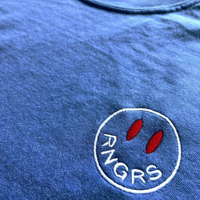 RNGRS :) • Embroidered Tee (Blue)